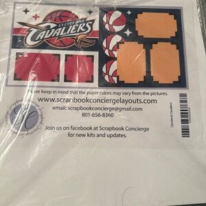 Cleveland Cavaliers scrapbook layout